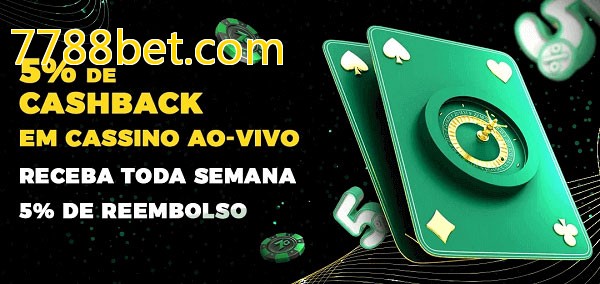 Promoções do cassino ao Vivo 7788bet.com